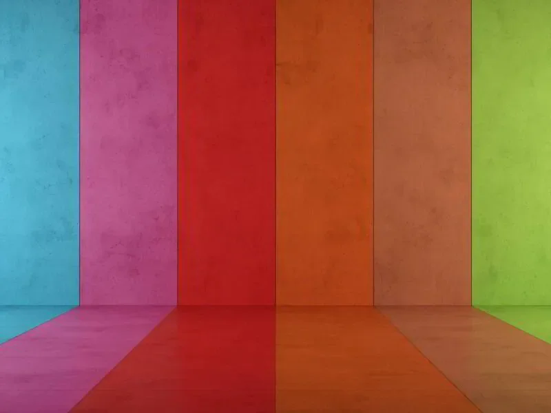painted lines in room