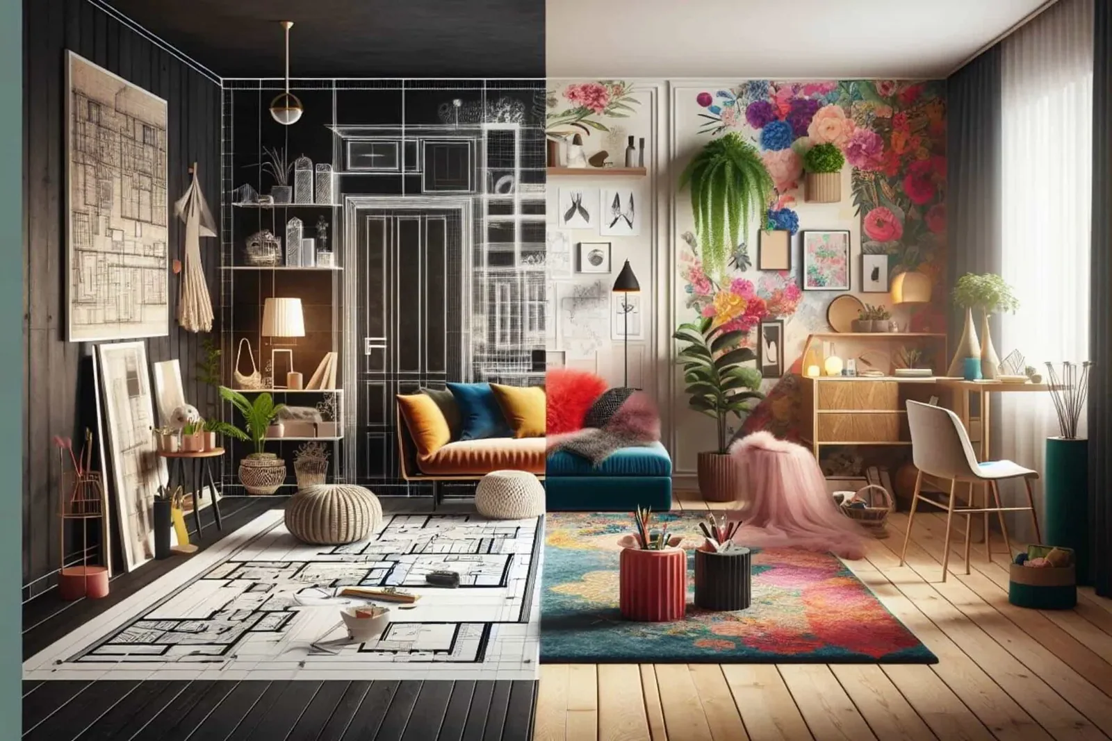 Comparison of interior design and interior decorating