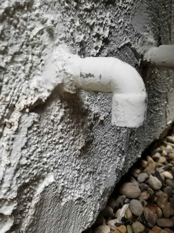 outdoor condensate drain line