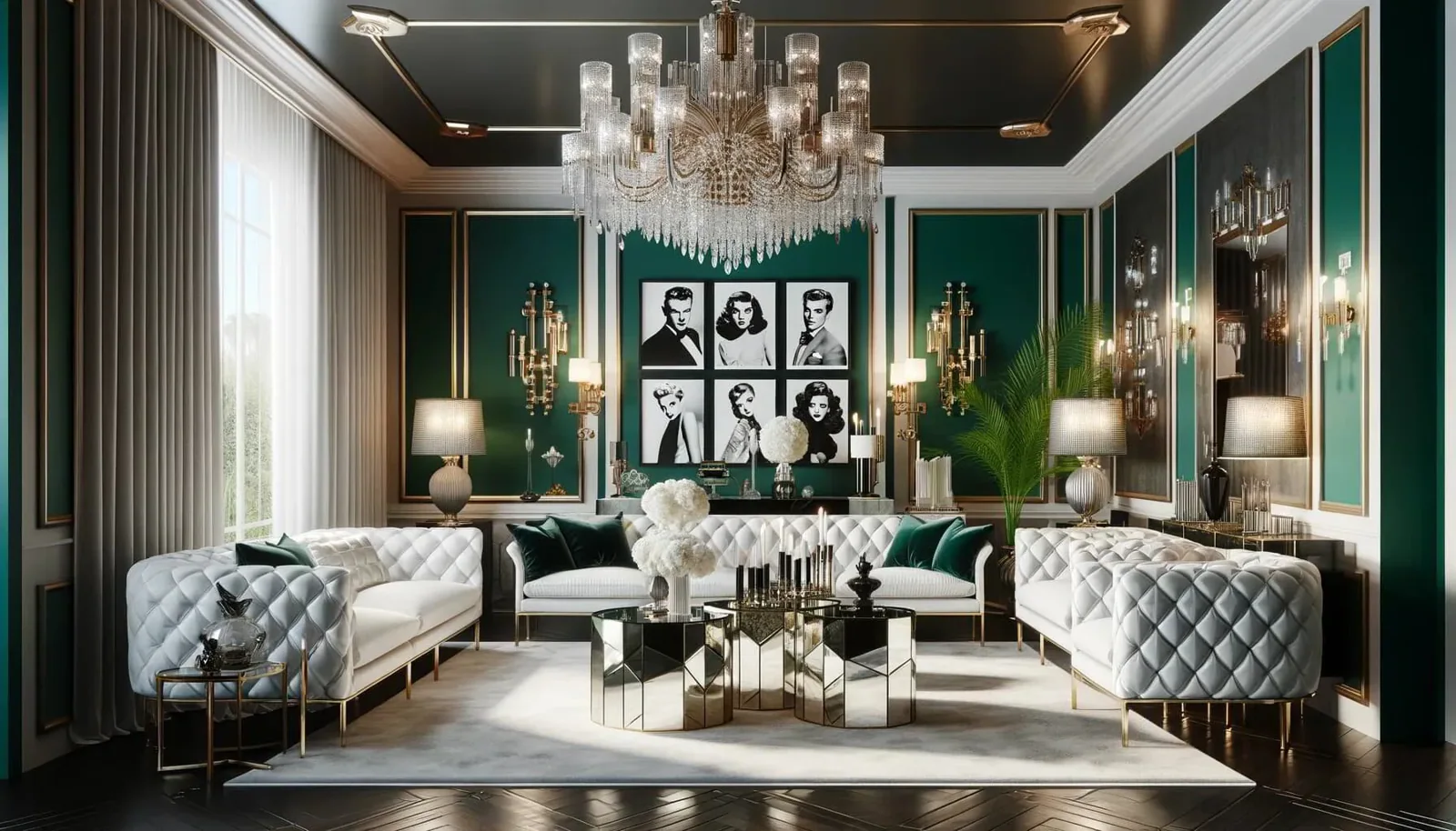 Hollywood Glam interior design scene