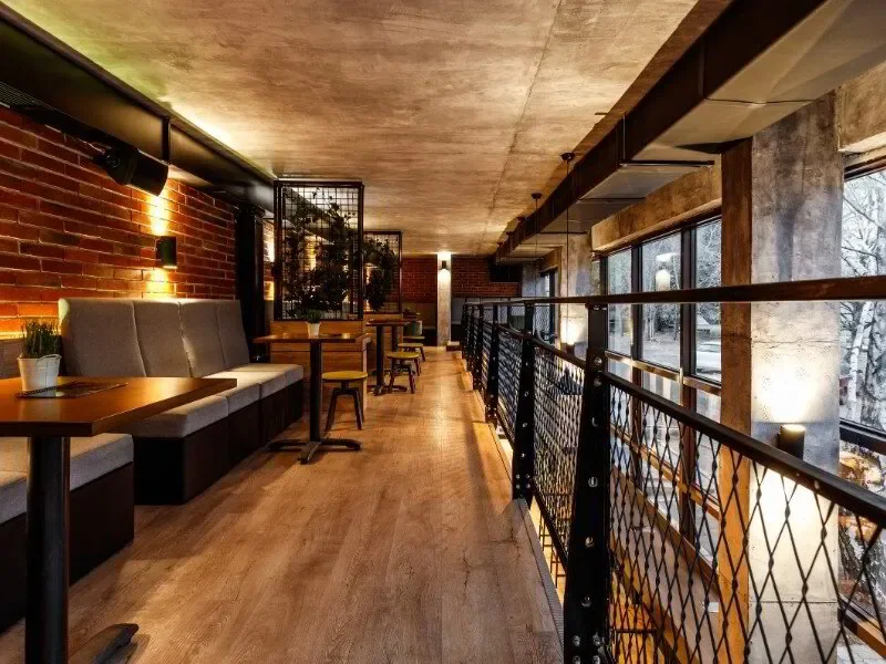 example of industrial interior design