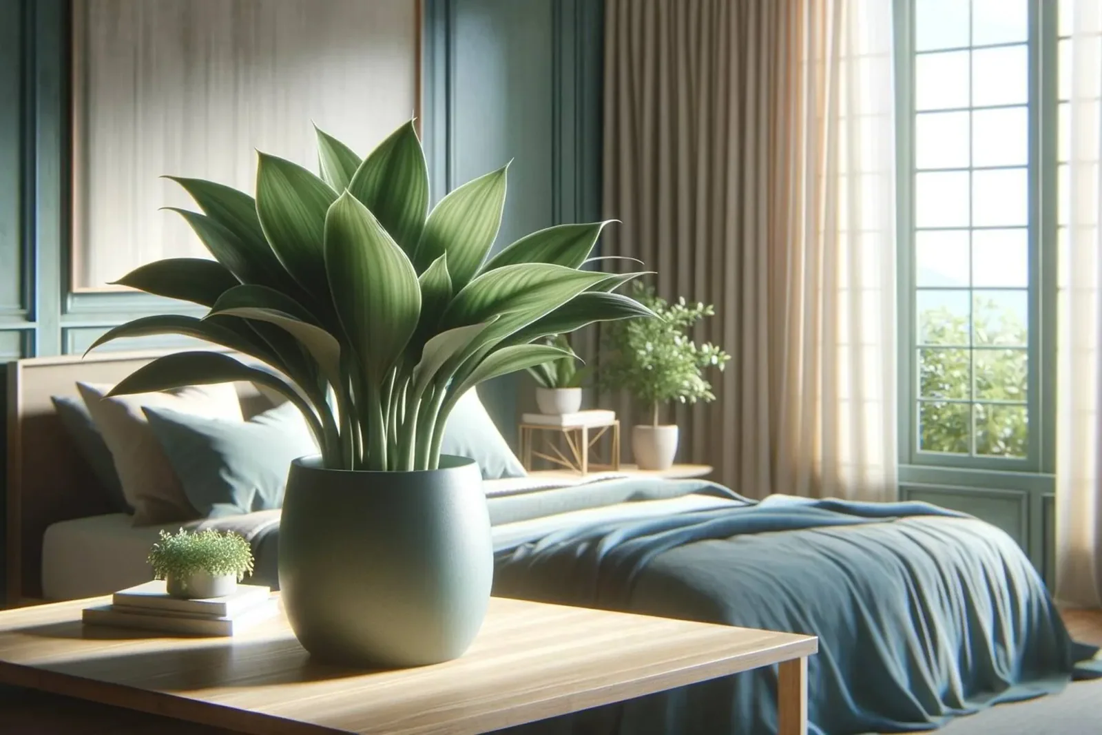 contemporary home scene featuring a cast iron plant