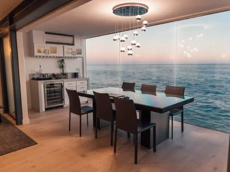 down lights in kitchen dining area