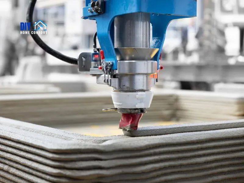 3D printing a concrete wall